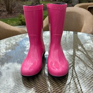 Ugg Raana Diva Pink Rain Boot Little  Kids Size 13